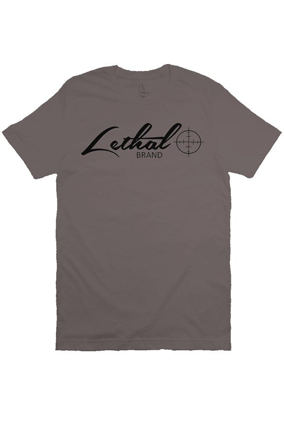 Lethal Original Logo Canvas T Shirt (Asphalt)