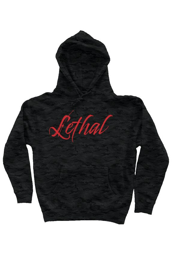 Lethal Alternate Logo Hoodie Heavyweight Hoodie (Black Camo)