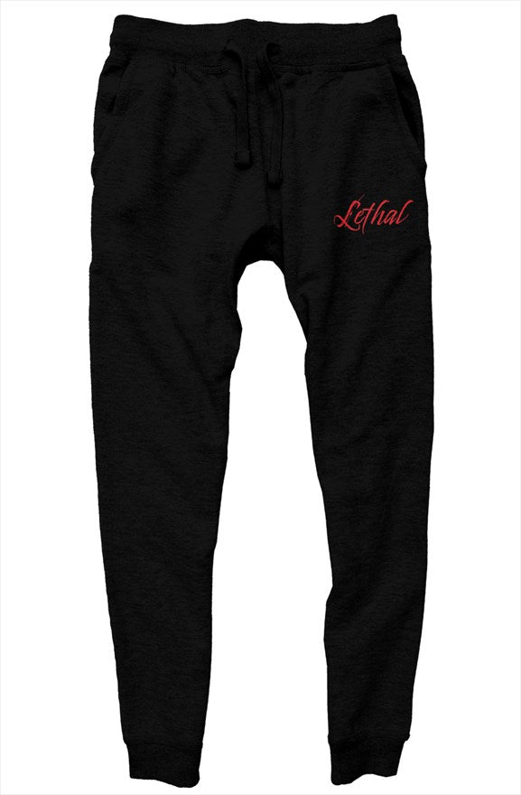 Lethal Brand Alternate Logo Premium Joggers (Black)