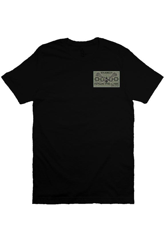 Lethal Brand Haudenosaunee/Iroquois Lacrosse Tribute T-shirt (Black)
