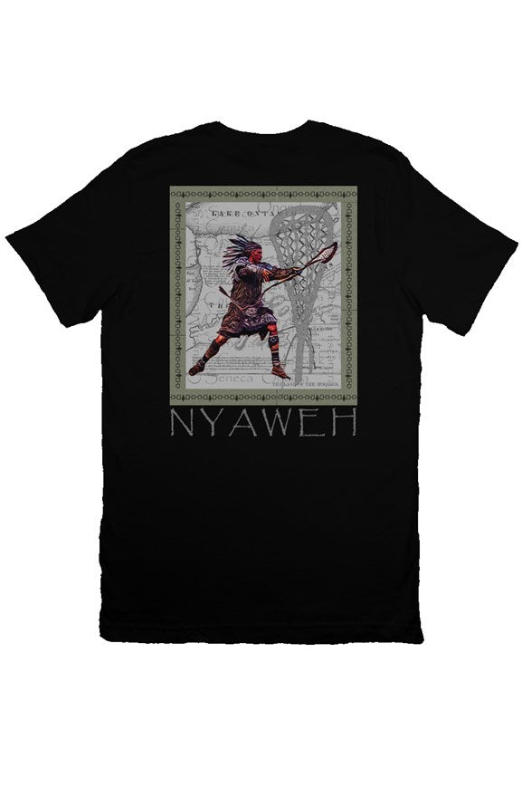 Lethal Brand Haudenosaunee/Iroquois Lacrosse Tribute T-shirt (Black)