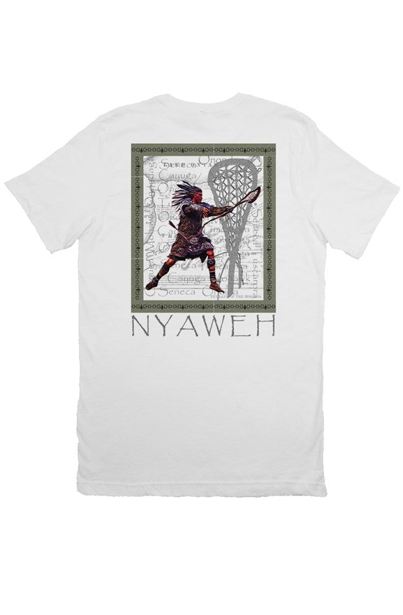 Lethal Brand Haudenosaunee/Iroquois Lacrosse Tribute T-shirt (White)