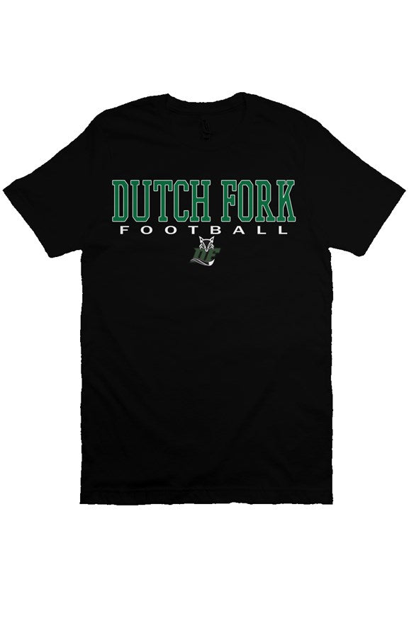 Dutch Fork Football - Simple Design Tee (Black)