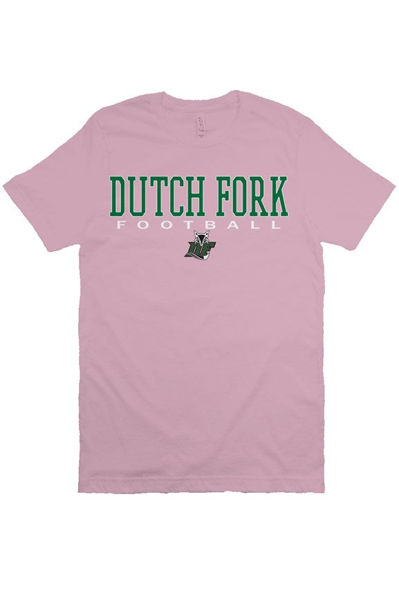 Dutch Fork Football - Simple Design Tee (Pink Out)
