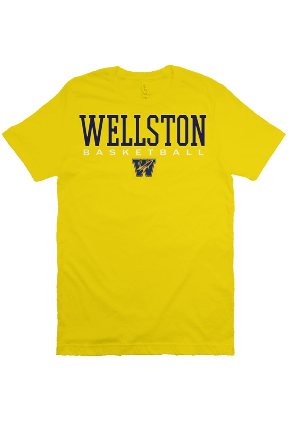 Wellston Basketball - Simple Design Tee (Gold)