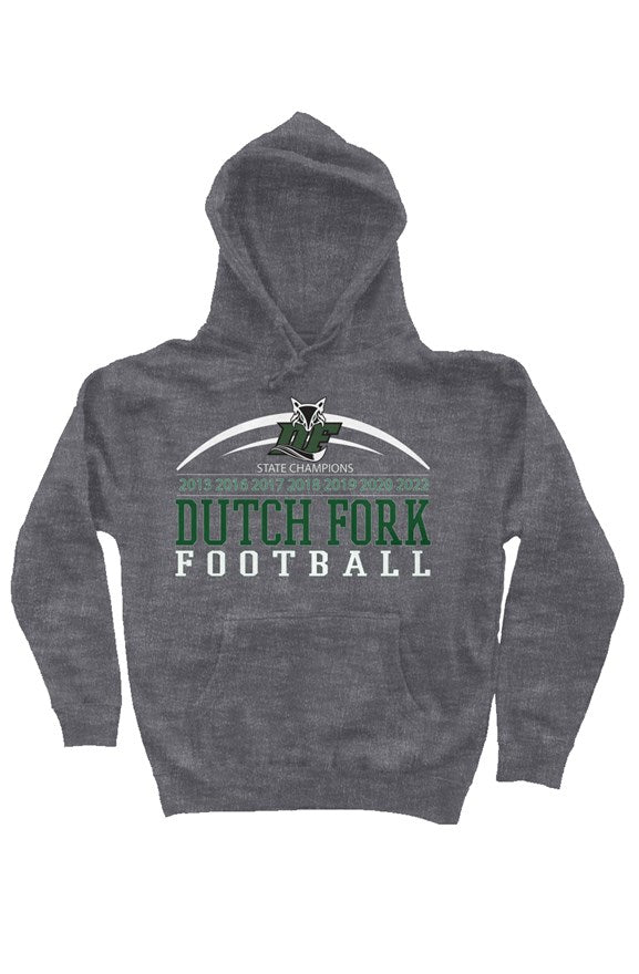 Dutch Fork Football Champions Hoodie (Heather Charcoal)