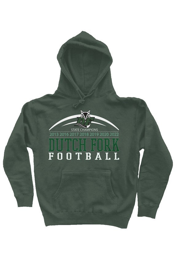 Dutch Fork Football Champions Hoodie (Forest Green)