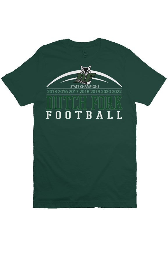 Dutch Fork Football Champions Tee (Forest Green)