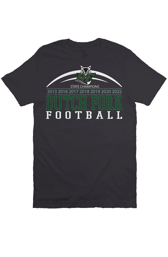 Dutch Fork Football Champions Tee (Dark Gray)