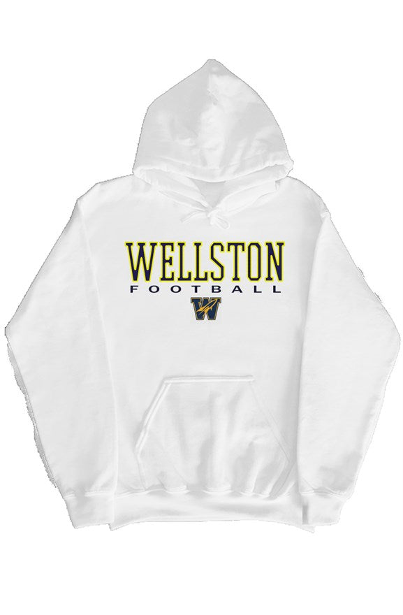 Wellston Football Simple Design Hoodie (White)