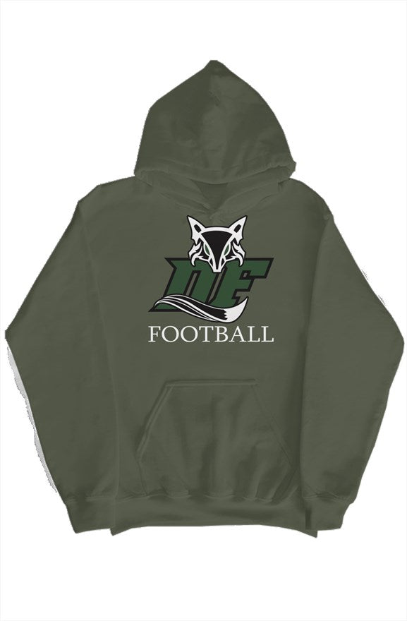 Dutch Fork Football Big Logo Hoodie (Military Green)
