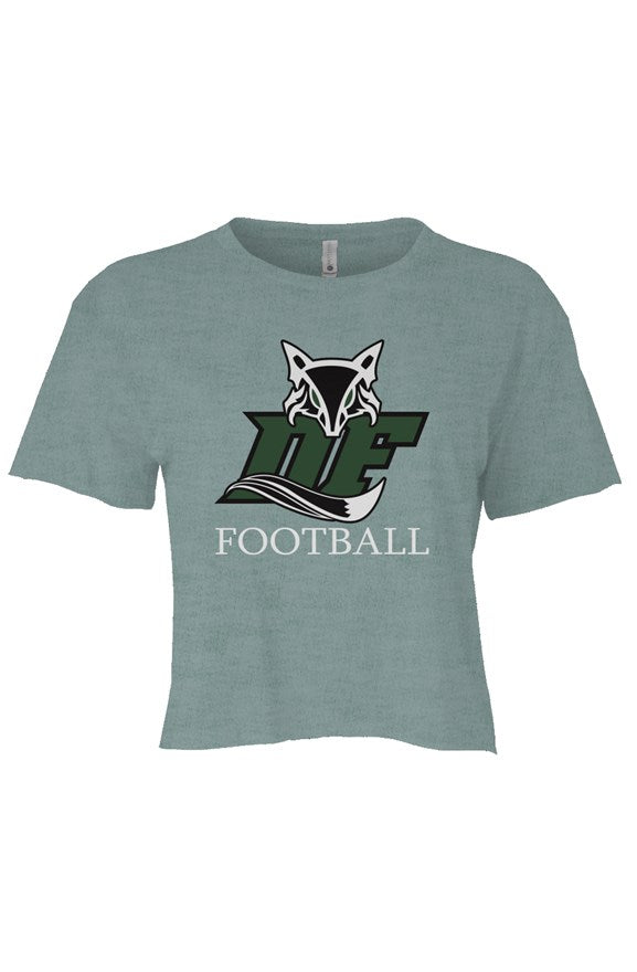 Dutch Fork Football Big Logo Cali Crop (Stonewash Green)