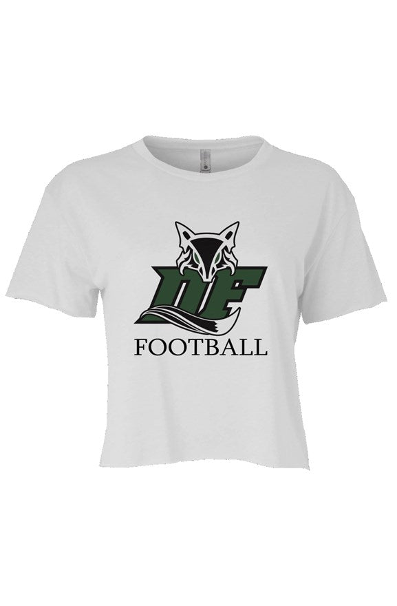 Dutch Fork Football Big Logo Cali Crop (White)