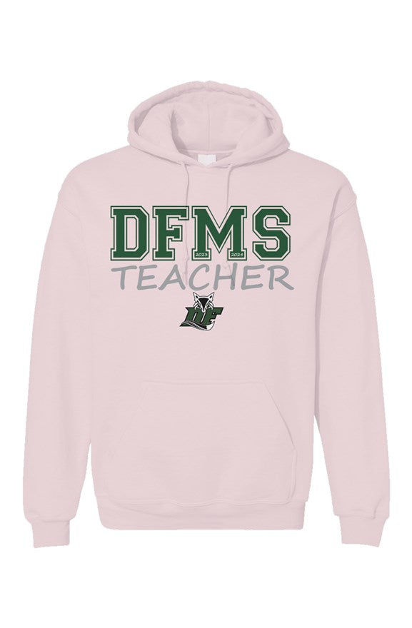 DFMS Teacher Simple Design Hoodie (Light Pink)