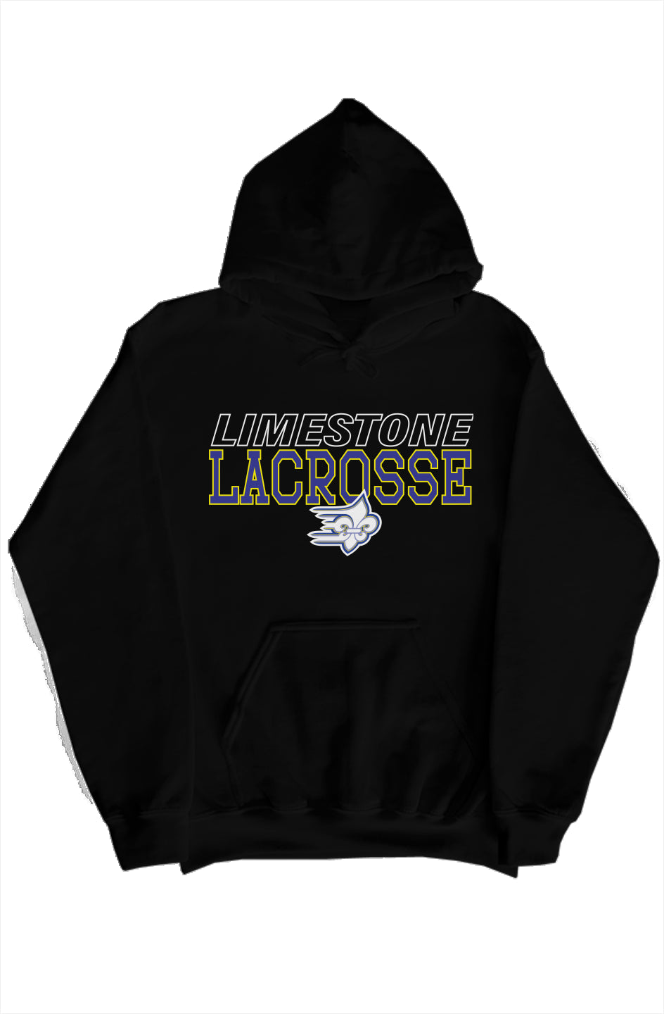 Limestone Lacrosse Outline Hoodie