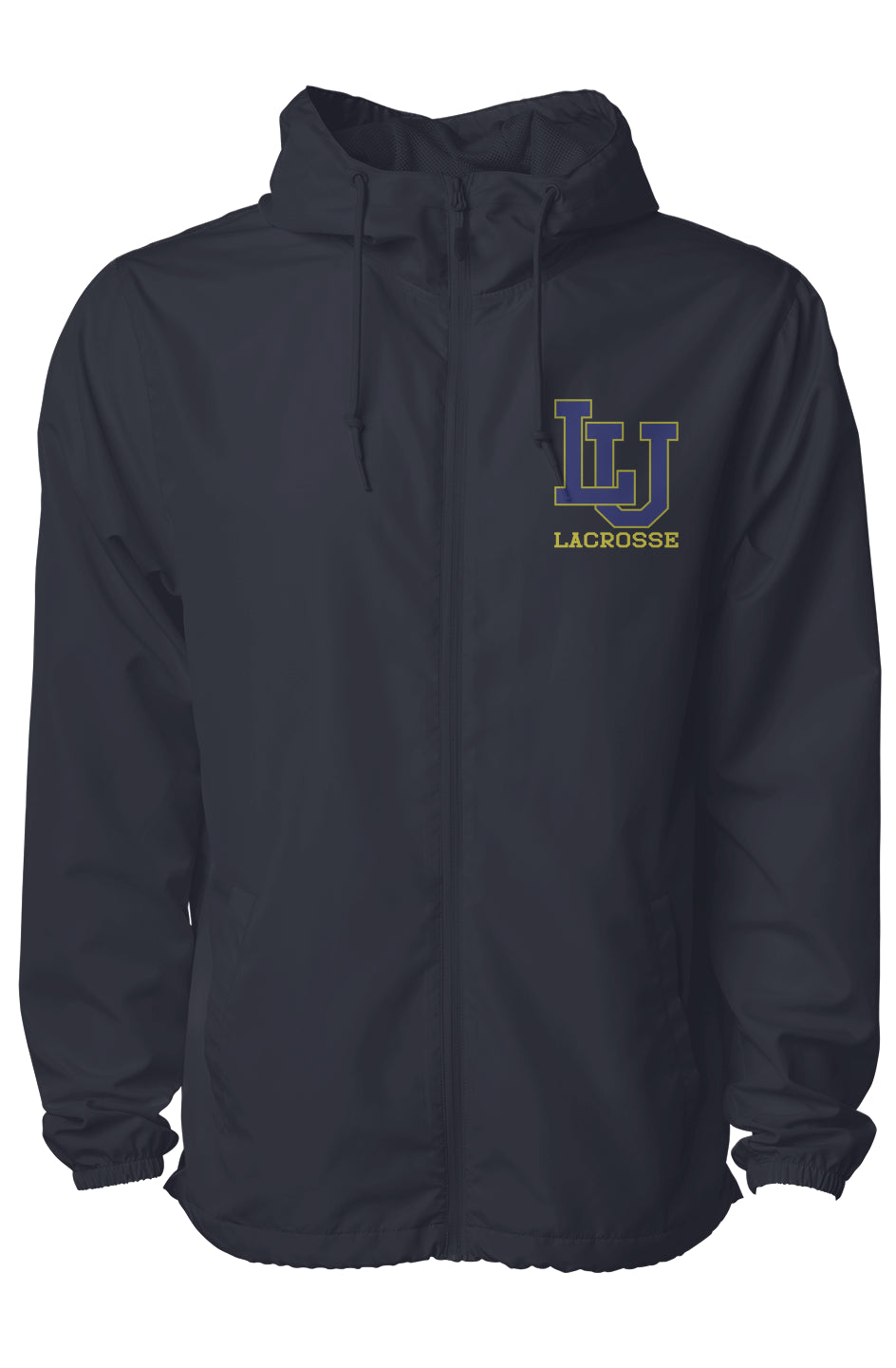 Limestone Lacrosse Embroidered Water Resistant Lightweight Windbreaker