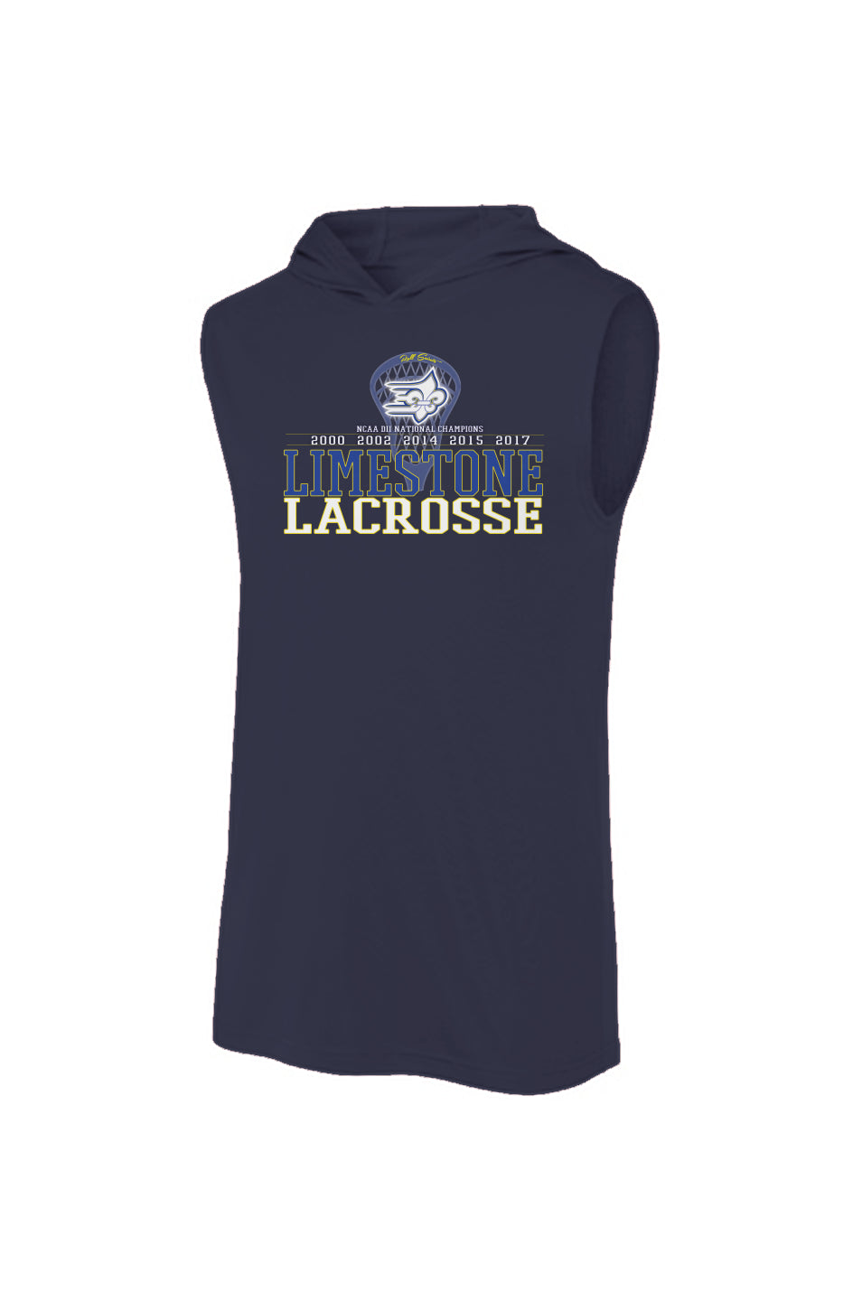 Limestone Lacrosse 5X Champs Sleeveless Hoodie