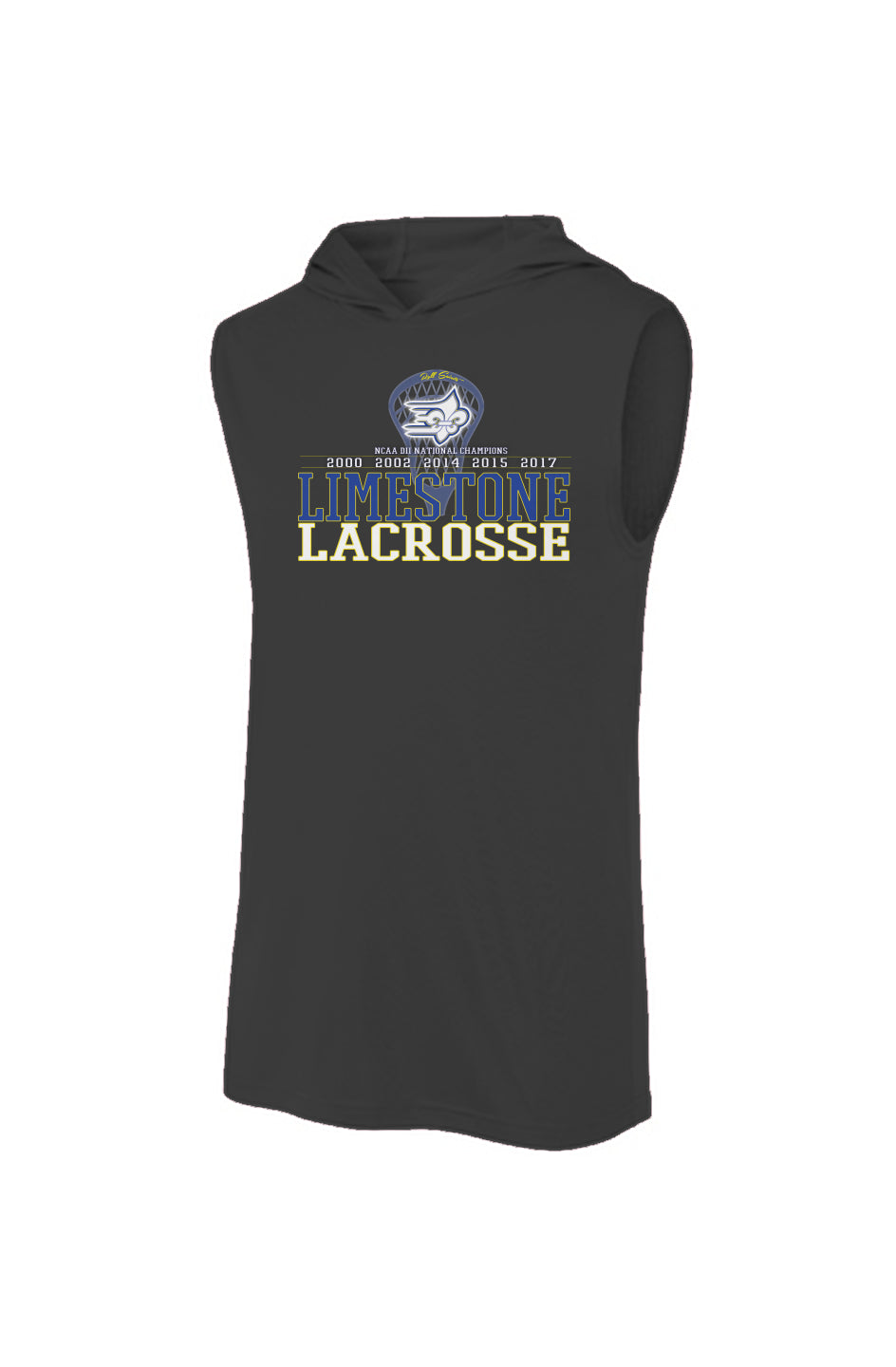 Limestone Lacrosse 5X Champs Sleeveless Hoodie