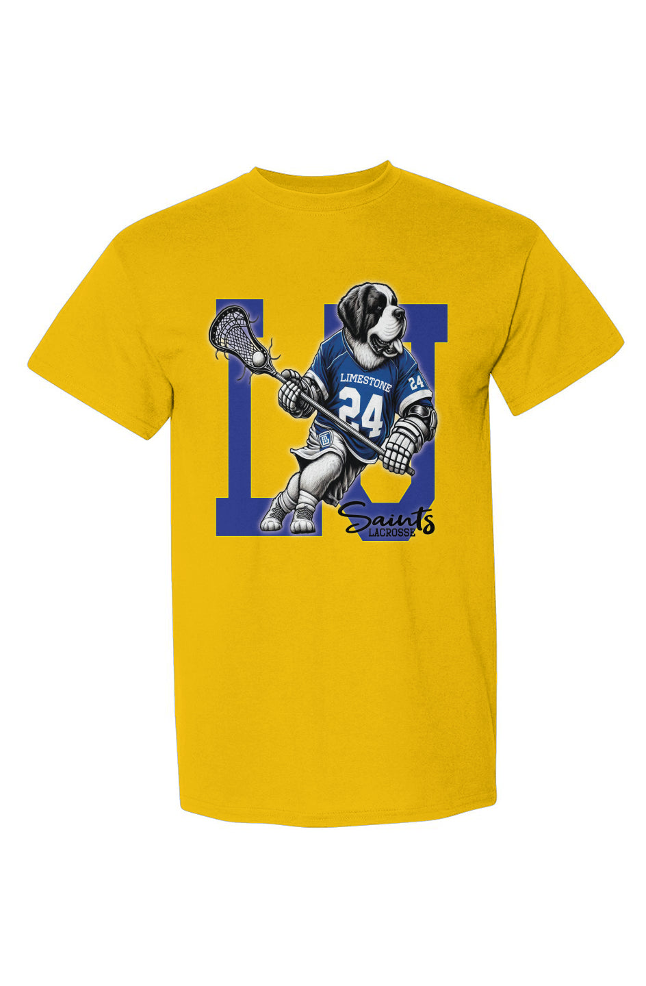 Limestone Lacrosse Saint B Big Logo Tee
