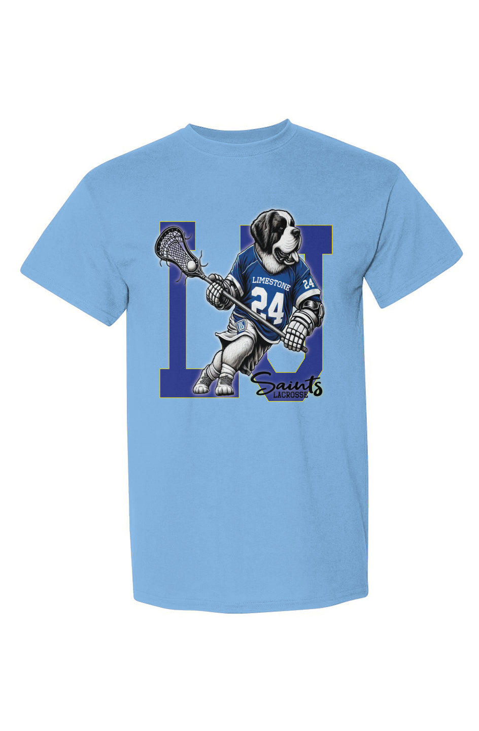 Limestone Lacrosse Saint B Big Logo Tee