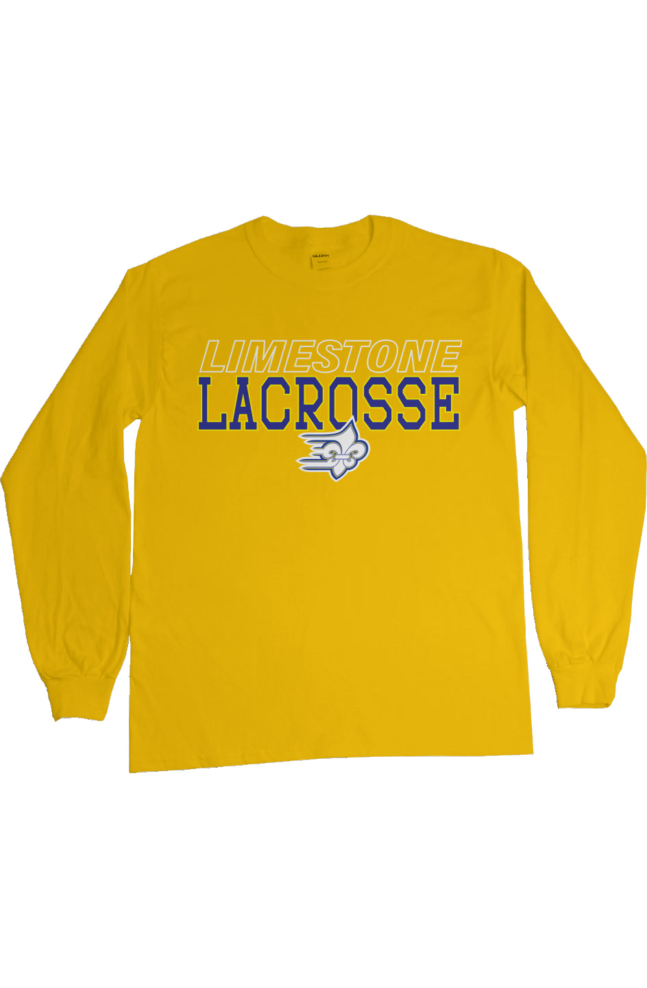 Limestone Lacrosse Outline L/S Tee