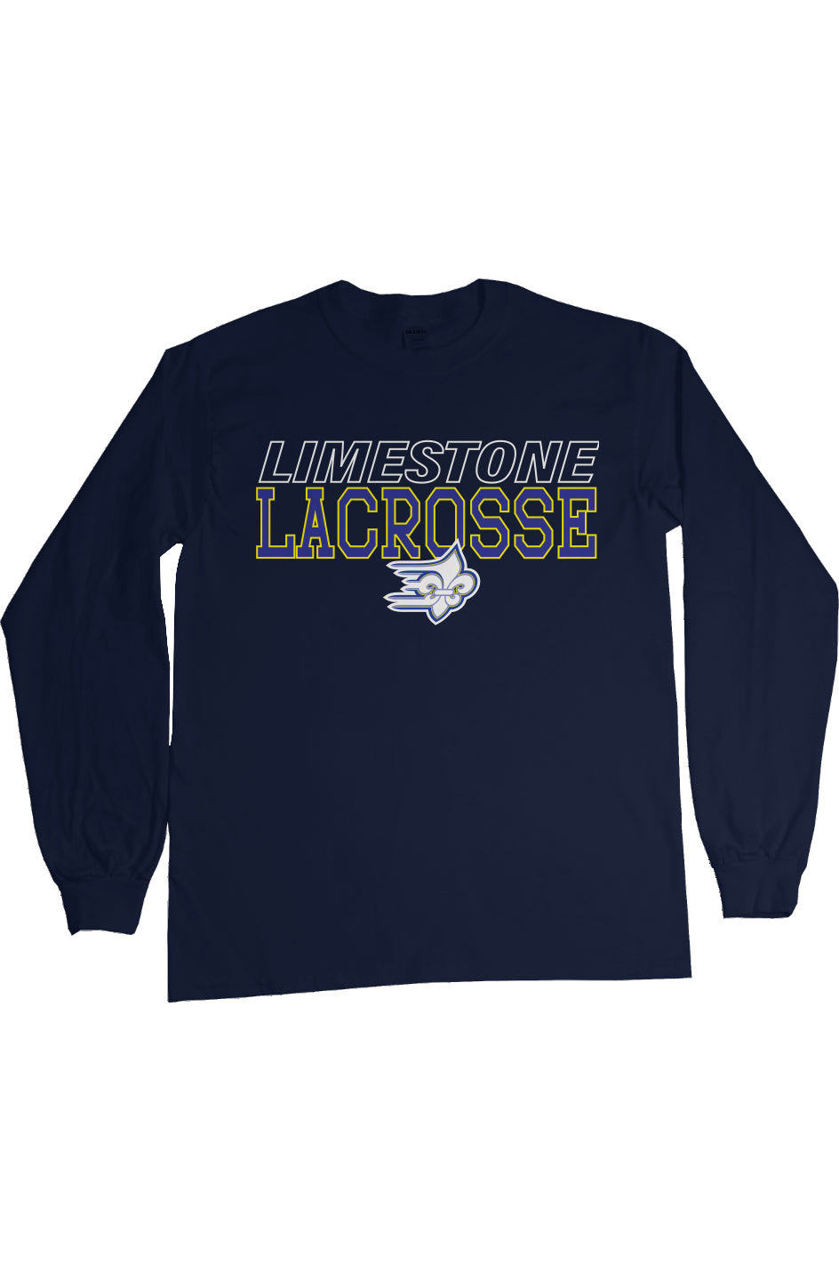 Limestone Lacrosse Outline L/S Tee