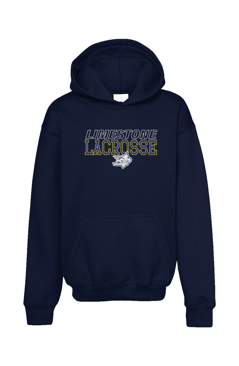 Limestone Lacrosse Outline Hoodie Youth