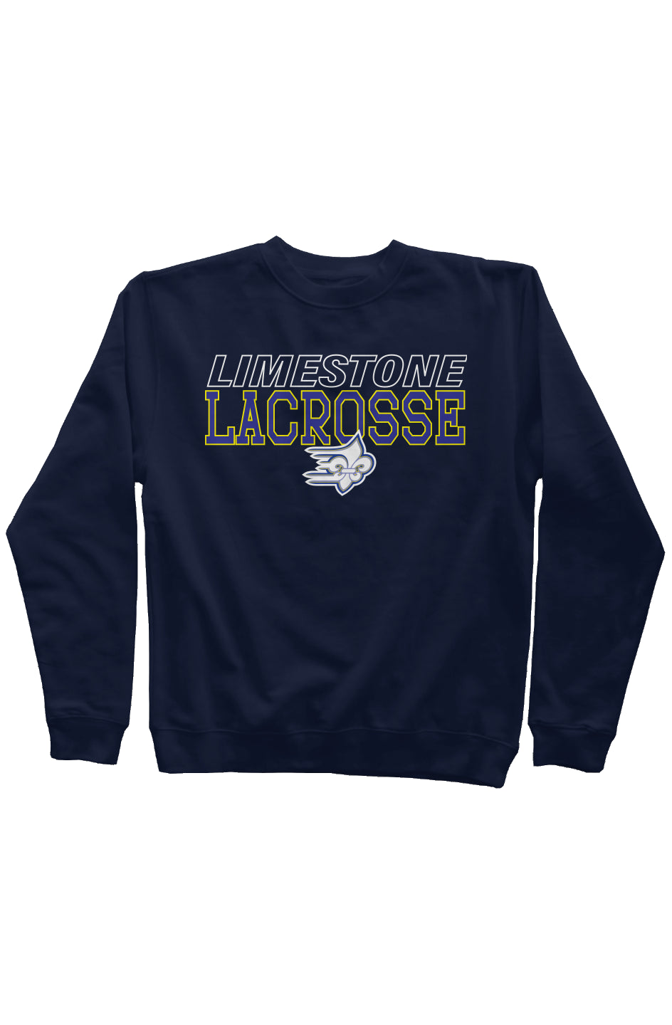 Limestone Lacrosse Outline Mid-Weight Sweatshirt