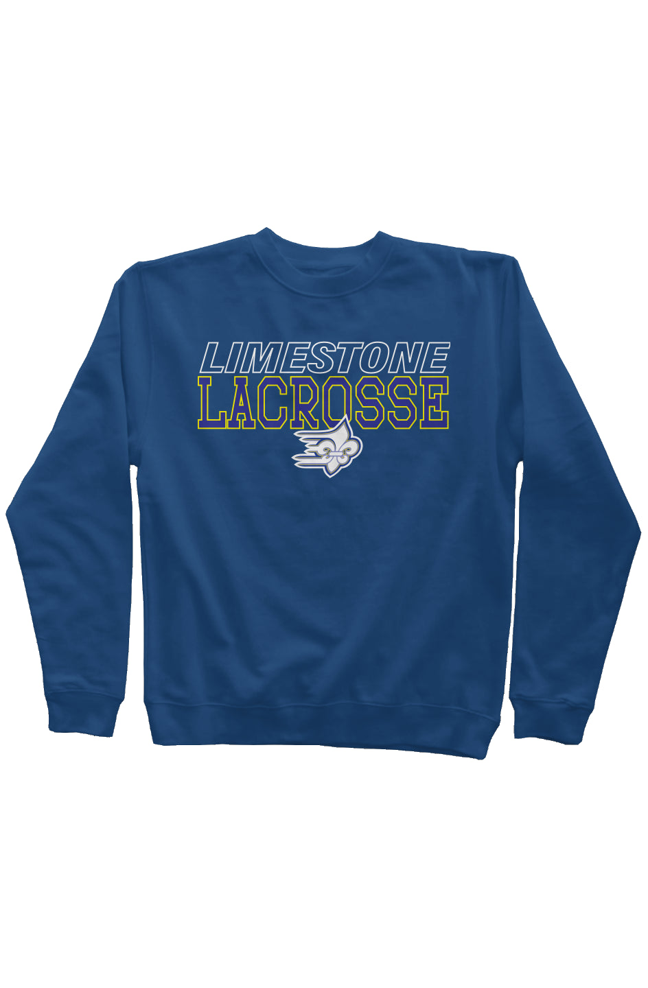 Limestone Lacrosse Outline Mid-Weight Sweatshirt