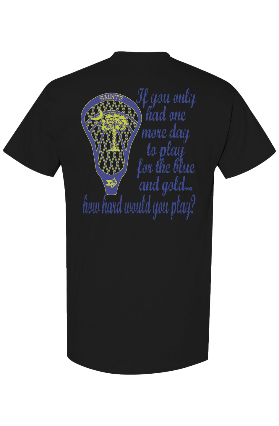 Limestone Lacrosse One More Day Tee Black Back