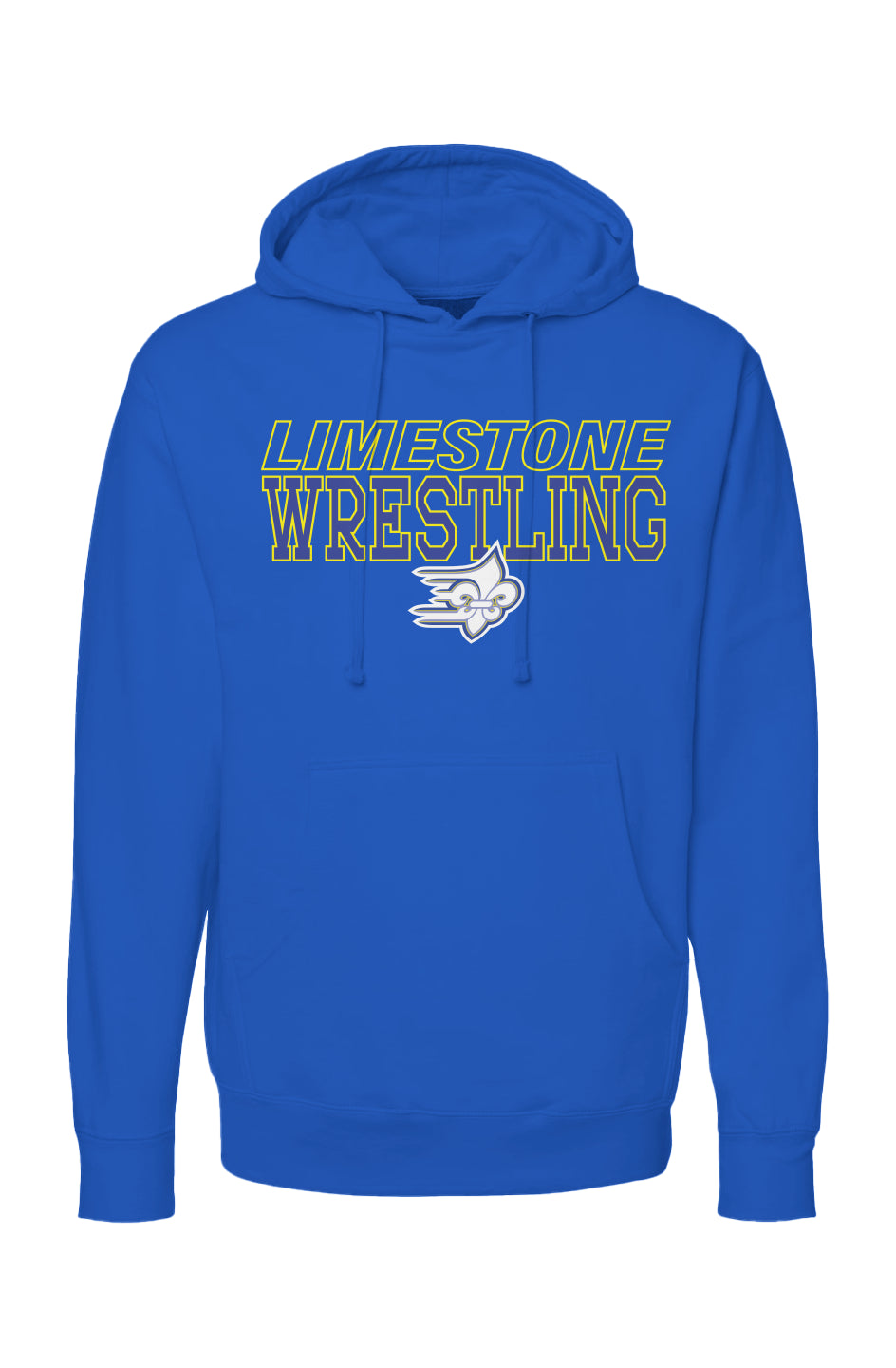 Limestone Wrestling Outline Hoodie Premium
