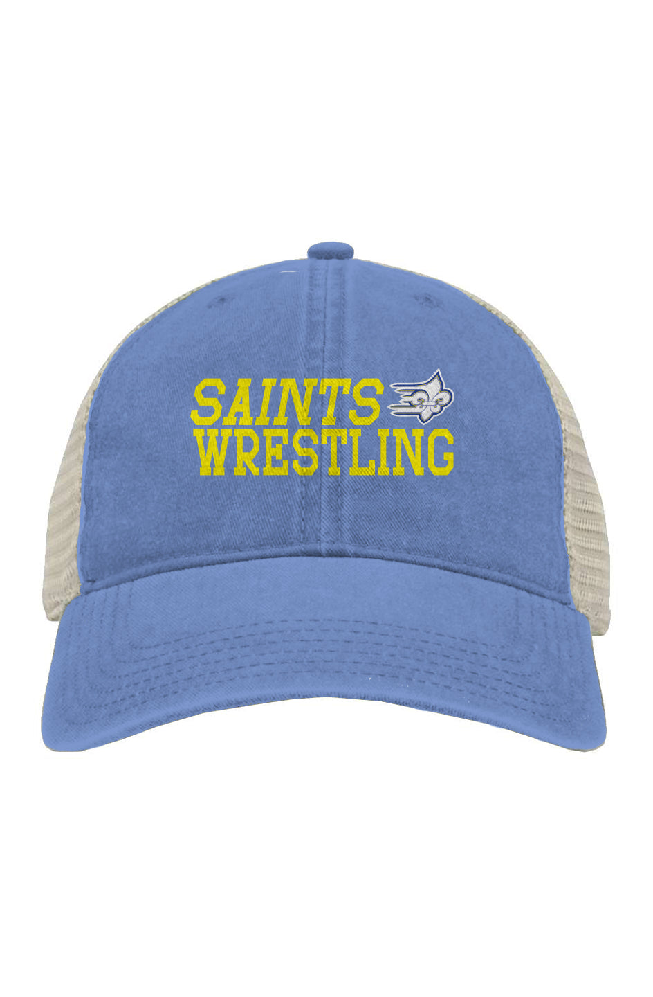 Limestone Wrestling Emroidered Pigment-Dyed Trucker Cap