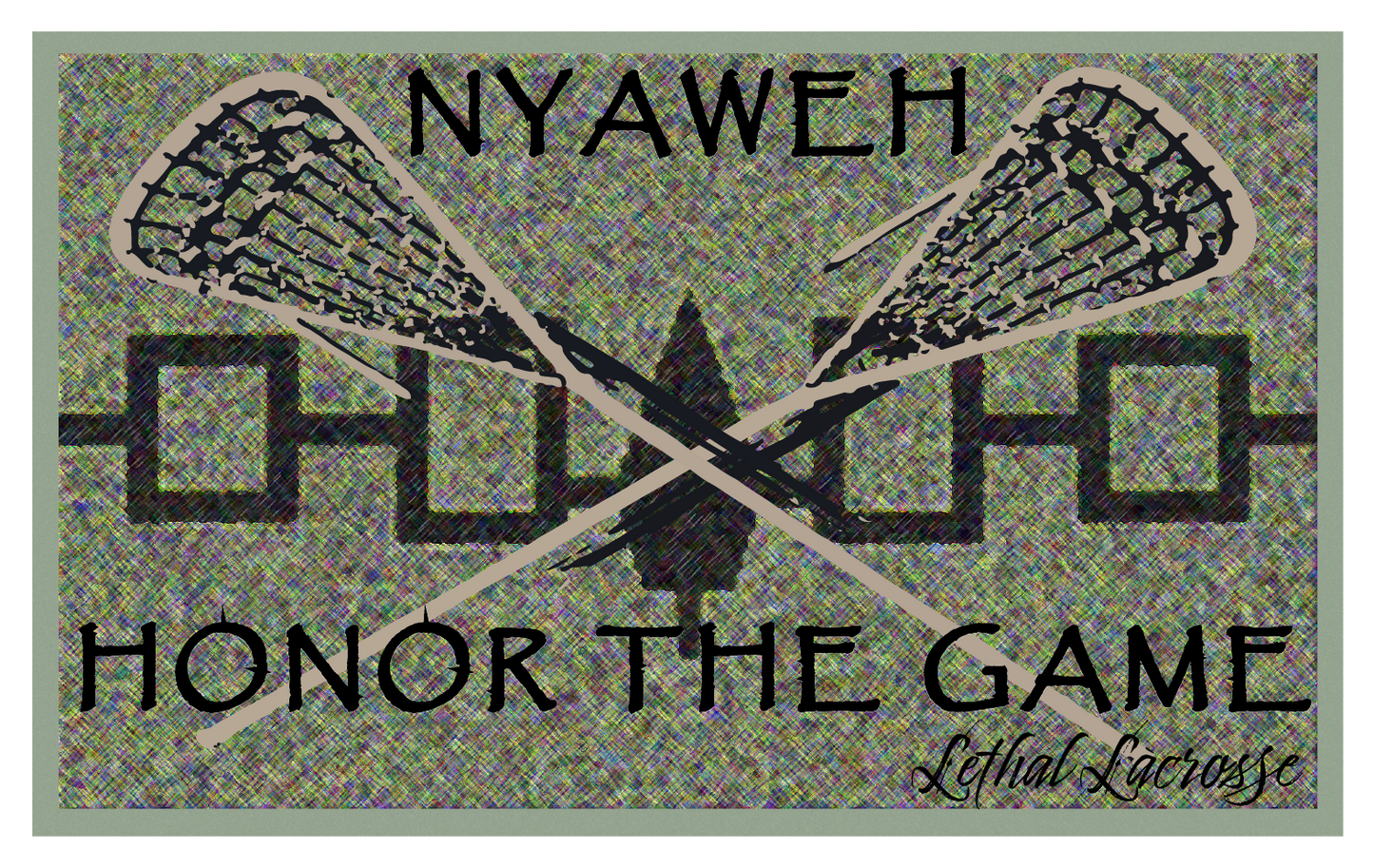 Lethal Brand Haudenosaunee/Iroquois Lacrosse Tribute T-shirt (Leaf)
