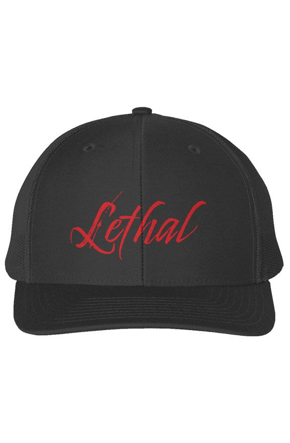 Alternate Lethal Logo on Richardson 112 Cap (Black)