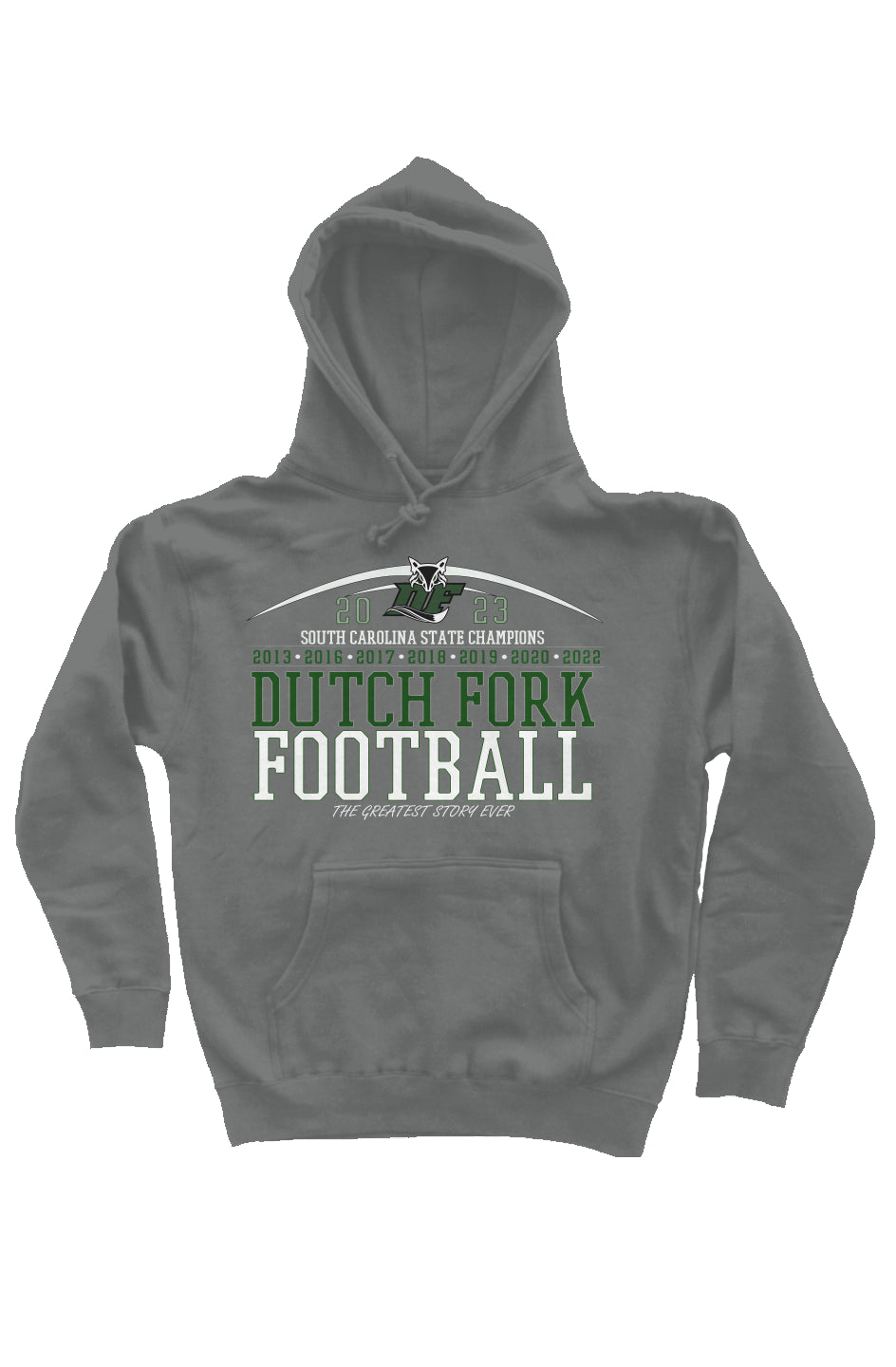 Dutch Fork Football 2023 SC State Champions (GSE) Charcoal