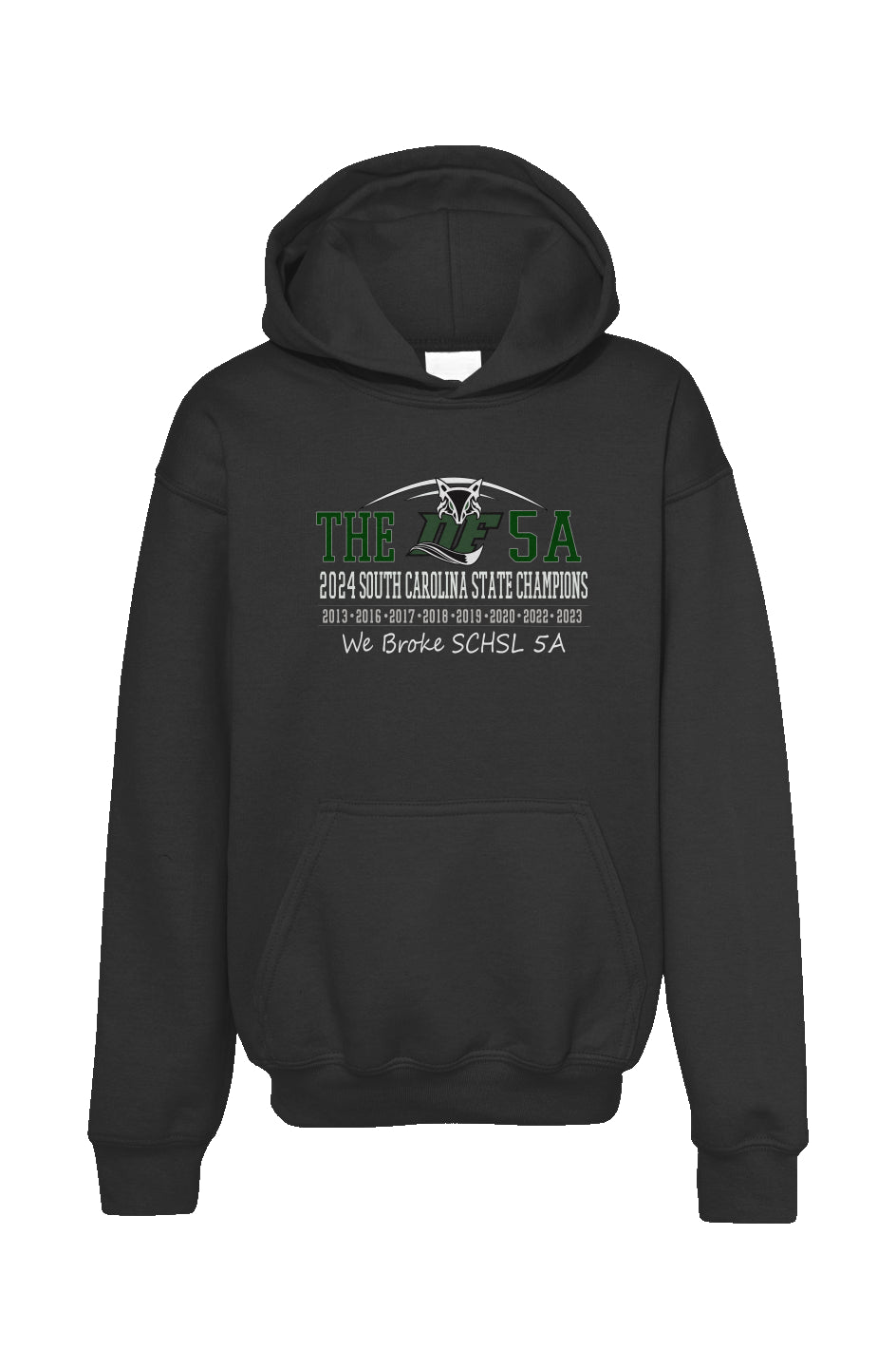 Dutch Fork Football 'THE 5A Champs' Hoodie (2024) Youth