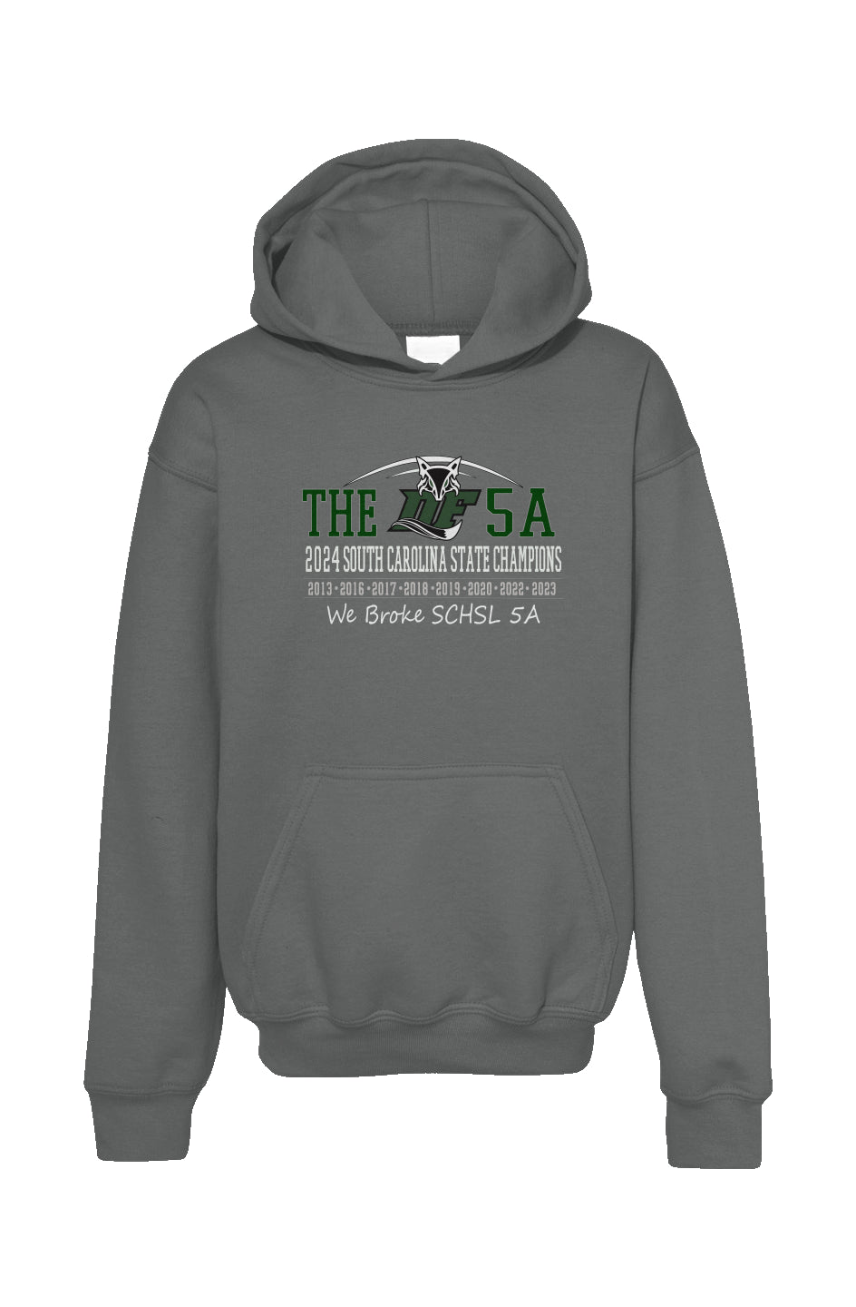 Dutch Fork Football 'THE 5A Champs' Hoodie (2024) Youth