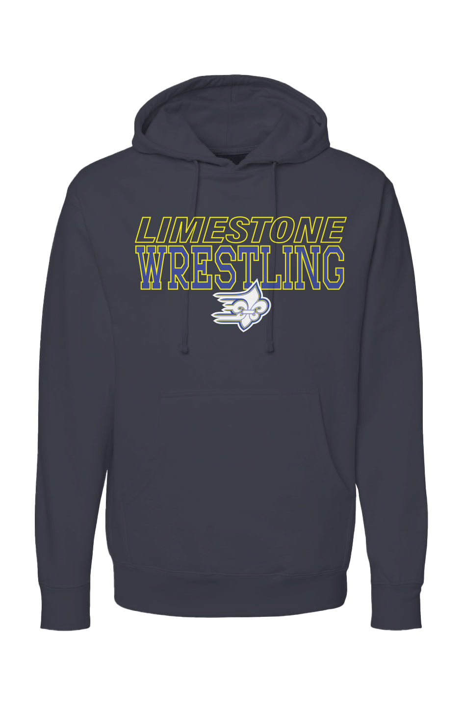 Limestone Wrestling Outline Hoodie Premium