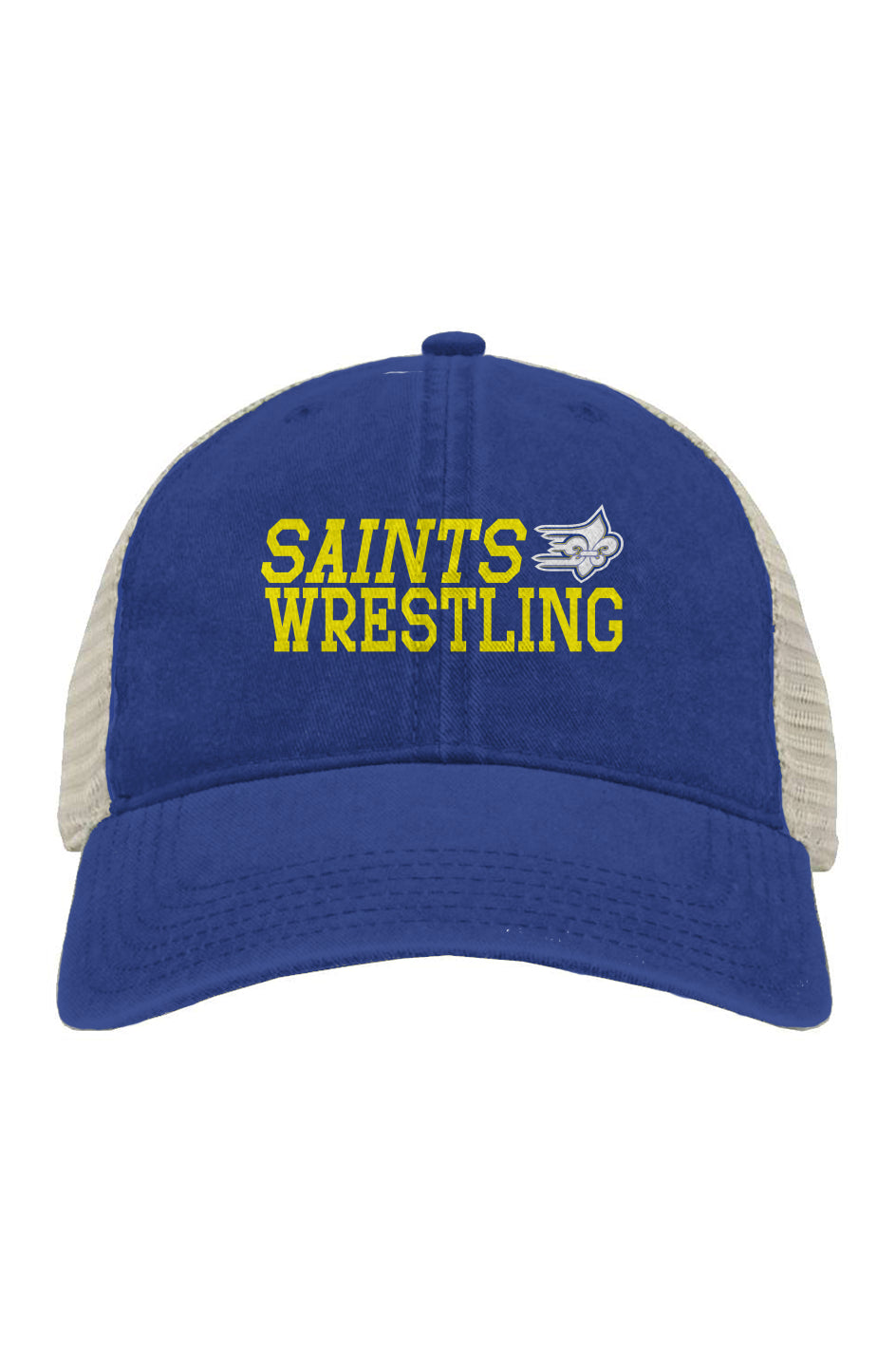 Limestone Wrestling Emroidered Pigment-Dyed Trucker Cap